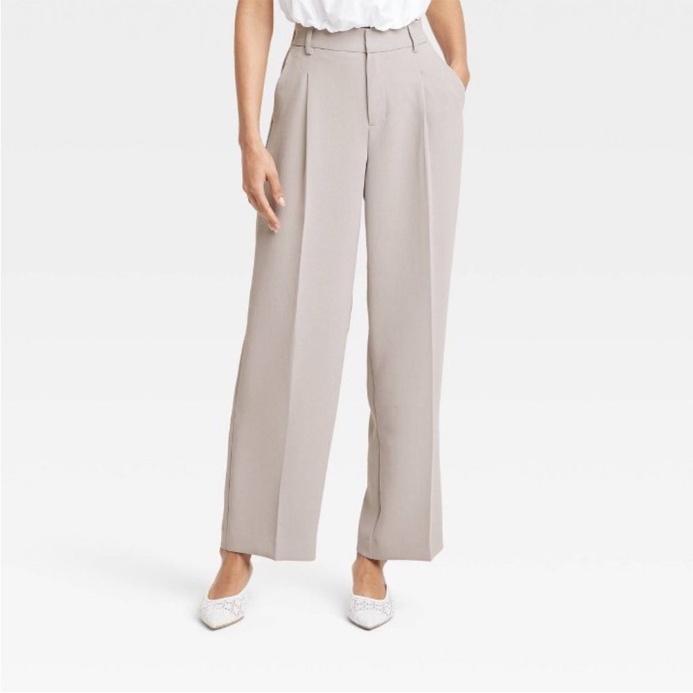Women's Classic gray Wide-Leg Pants